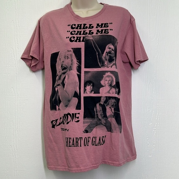 Blondie - Blondie Heart Of Glass Call Me Pictures Short Sleeve T Shirt Size M/L - Picture 2 of 8